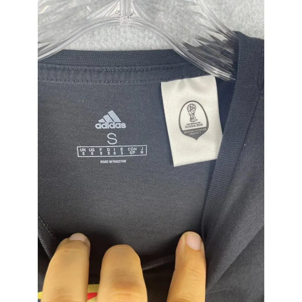 Adidas FIFA World Cup Russia 2018 T Shirt Men's Size S Black Soccer Football Tee